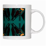 Abstract geometric design    White Mugs Right