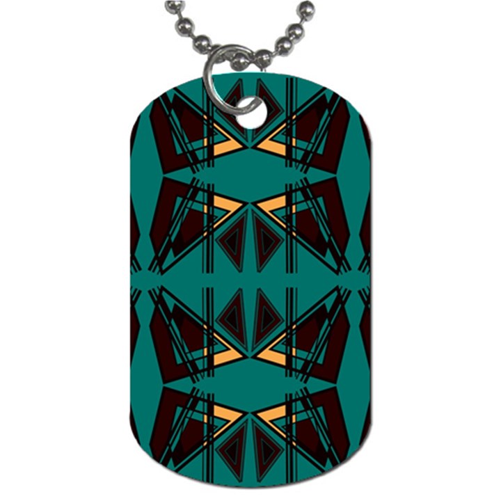 Abstract geometric design    Dog Tag (Two Sides)