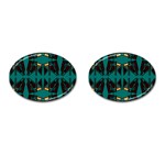 Abstract geometric design    Cufflinks (Oval) Front(Pair)