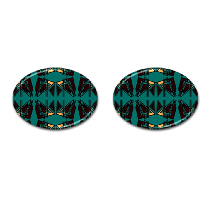 Abstract geometric design    Cufflinks (Oval)