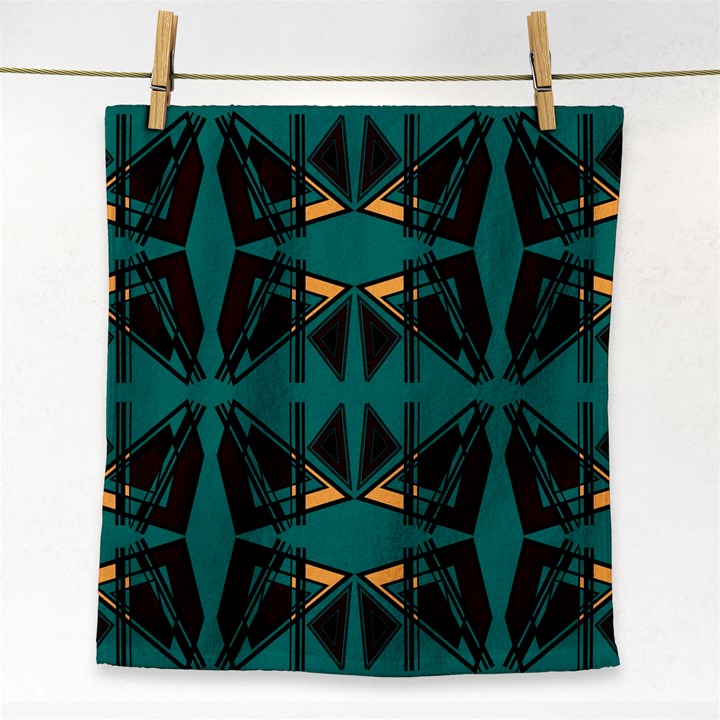 Abstract geometric design    Face Towel