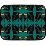 Abstract geometric design    Double Sided Fleece Blanket (Mini)  35 x27  Blanket Front