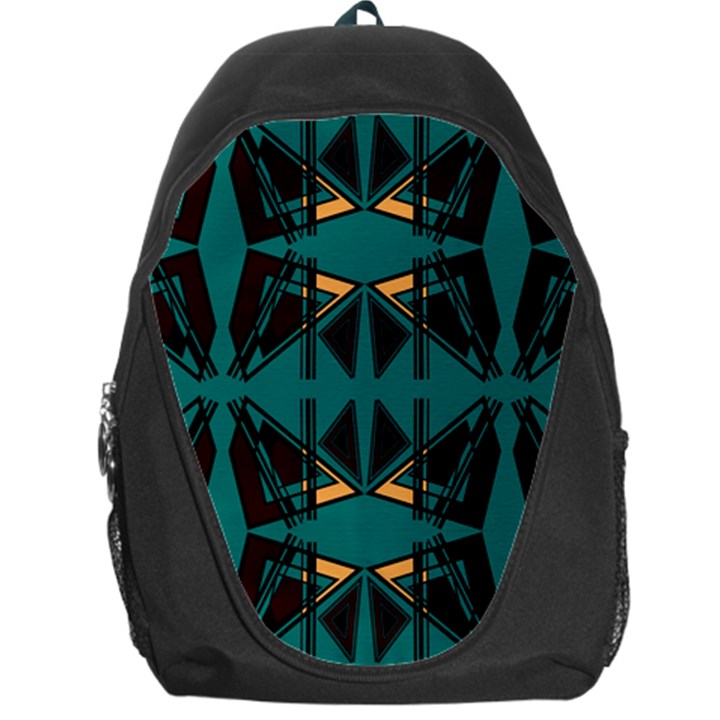 Abstract geometric design    Backpack Bag