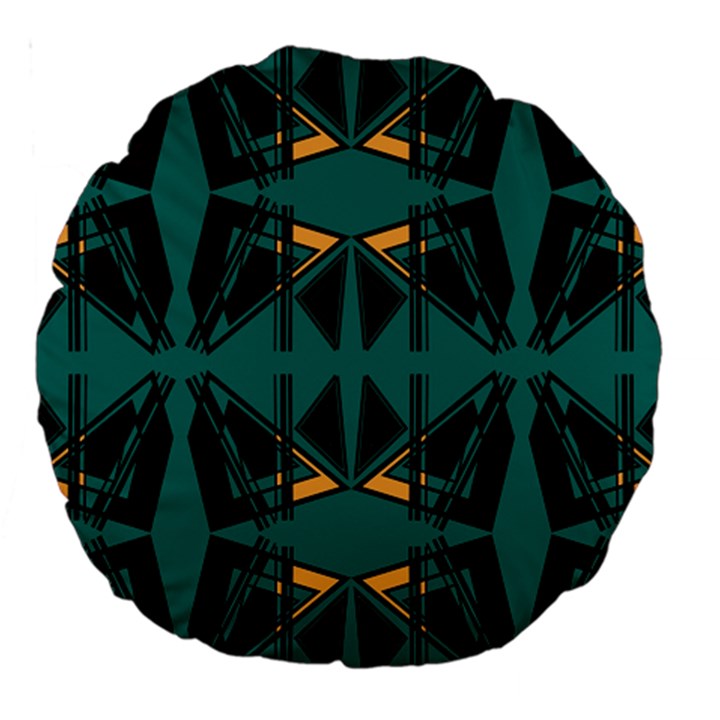 Abstract geometric design    Large 18  Premium Round Cushions