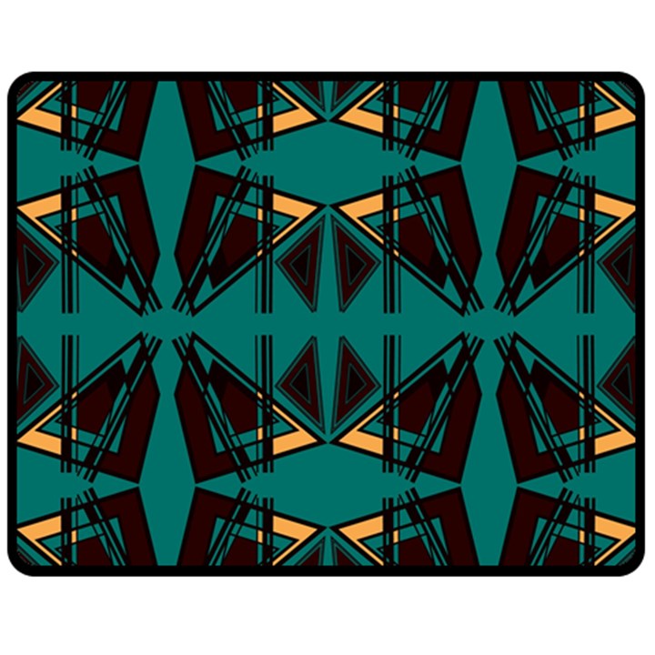 Abstract geometric design    Double Sided Fleece Blanket (Medium) 