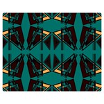 Abstract geometric design    Double Sided Flano Blanket (Medium)  60 x50  Blanket Back