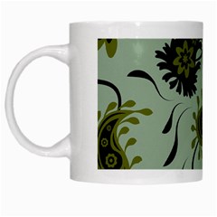 Floral Pattern Paisley Style Paisley Print   White Mugs by Eskimos