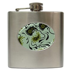 Floral Pattern Paisley Style Paisley Print   Hip Flask (6 Oz) by Eskimos