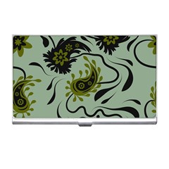 Floral Pattern Paisley Style Paisley Print   Business Card Holder by Eskimos