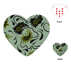 Floral Pattern Paisley Style Paisley Print   Playing Cards Single Design (heart) by Eskimos