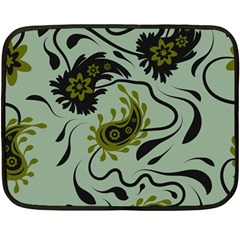 Floral Pattern Paisley Style Paisley Print   Double Sided Fleece Blanket (mini)  by Eskimos