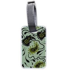 Floral Pattern Paisley Style Paisley Print   Luggage Tag (two Sides) by Eskimos