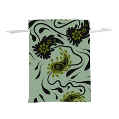 Floral Pattern Paisley Style Paisley Print   Lightweight Drawstring Pouch (m) by Eskimos