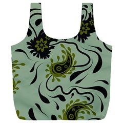 Floral Pattern Paisley Style Paisley Print   Full Print Recycle Bag (xxxl) by Eskimos