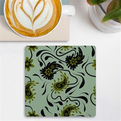 Floral Pattern Paisley Style Paisley Print   Uv Print Square Tile Coaster 