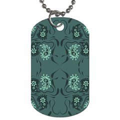 Floral Pattern Paisley Style Paisley Print   Dog Tag (two Sides) by Eskimos