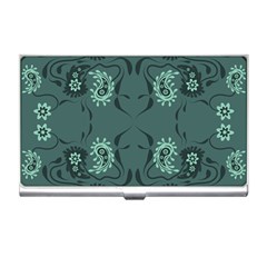 Floral Pattern Paisley Style Paisley Print   Business Card Holder by Eskimos