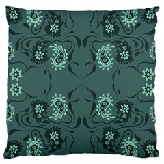 Floral Pattern Paisley Style Paisley Print   Large Cushion Case (two Sides)