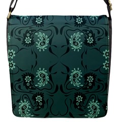 Floral Pattern Paisley Style Paisley Print   Flap Closure Messenger Bag (s) by Eskimos