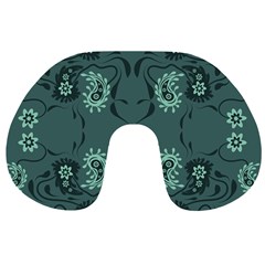 Floral Pattern Paisley Style Paisley Print   Travel Neck Pillow by Eskimos