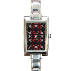 Floral Pattern Paisley Style Paisley Print   Rectangle Italian Charm Watch by Eskimos