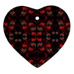 Floral pattern paisley style Paisley print.  Ornament (Heart) Front