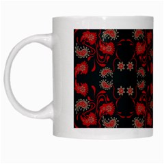 Floral Pattern Paisley Style Paisley Print   White Mugs by Eskimos