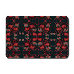 Floral Pattern Paisley Style Paisley Print   Small Doormat  by Eskimos