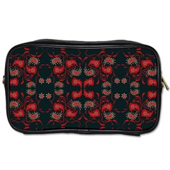 Floral Pattern Paisley Style Paisley Print   Toiletries Bag (one Side) by Eskimos