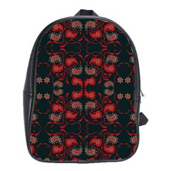 Floral Pattern Paisley Style Paisley Print   School Bag (xl) by Eskimos