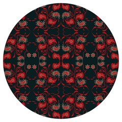 Floral Pattern Paisley Style Paisley Print   Round Trivet