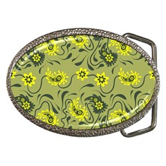 Floral Pattern Paisley Style Paisley Print   Belt Buckles by Eskimos