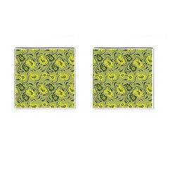 Floral Pattern Paisley Style Paisley Print   Cufflinks (square) by Eskimos