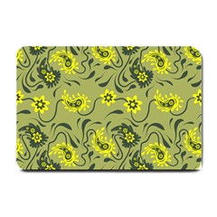 Floral Pattern Paisley Style Paisley Print   Small Doormat 