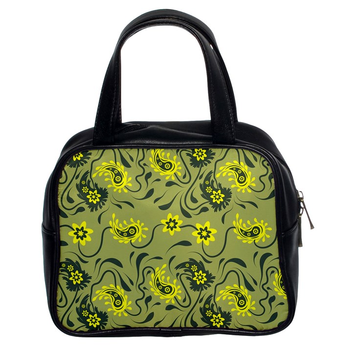 Floral pattern paisley style Paisley print.  Classic Handbag (Two Sides)