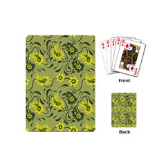 Floral Pattern Paisley Style Paisley Print   Playing Cards Single Design (mini) by Eskimos