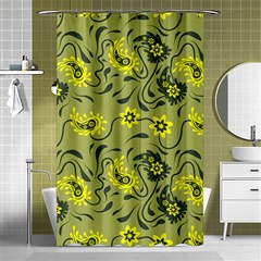 Floral Pattern Paisley Style Paisley Print   Shower Curtain 48  X 72  (small)  by Eskimos