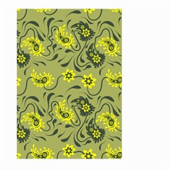 Floral Pattern Paisley Style Paisley Print   Large Garden Flag (two Sides) by Eskimos