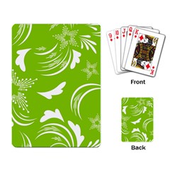 Folk Flowers Print Floral Pattern Ethnic Art Playing Cards Single Design (rectangle) by Eskimos