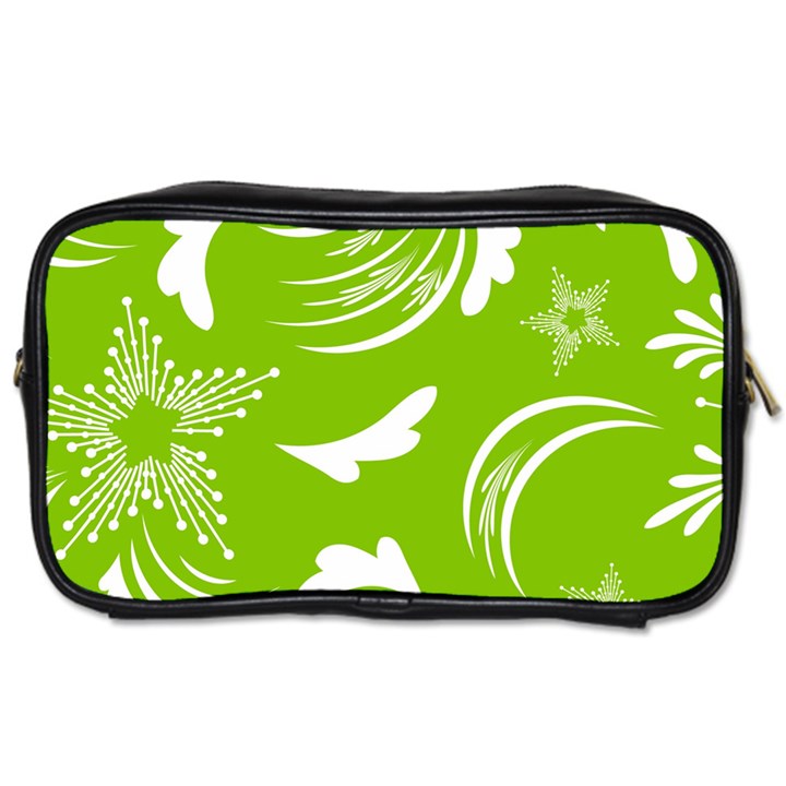 Folk flowers print Floral pattern Ethnic art Toiletries Bag (One Side)