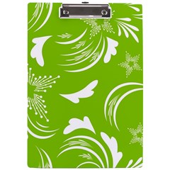 Folk Flowers Print Floral Pattern Ethnic Art A4 Clipboard by Eskimos