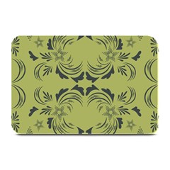 Floral Folk Damask Pattern Fantasy Flowers  Plate Mats by Eskimos