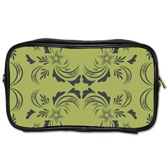 Floral Folk Damask Pattern Fantasy Flowers  Toiletries Bag (one Side) by Eskimos