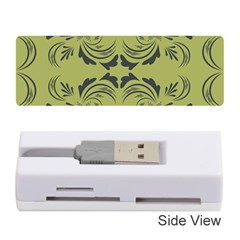 Floral Folk Damask Pattern Fantasy Flowers  Memory Card Reader (stick) by Eskimos