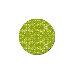 Floral Folk Damask Pattern  Golf Ball Marker by Eskimos