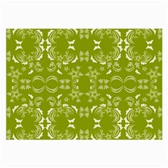 Floral Folk Damask Pattern  Large Glasses Cloth (2 Sides) by Eskimos