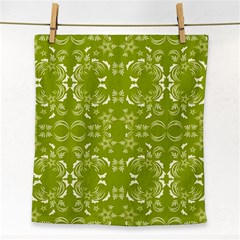 Floral Folk Damask Pattern  Face Towel by Eskimos