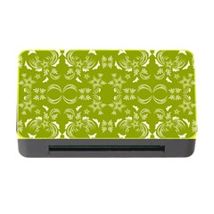 Floral Folk Damask Pattern  Memory Card Reader With Cf by Eskimos