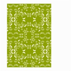 Floral Folk Damask Pattern  Small Garden Flag (two Sides) by Eskimos