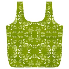 Floral Folk Damask Pattern  Full Print Recycle Bag (xl) by Eskimos